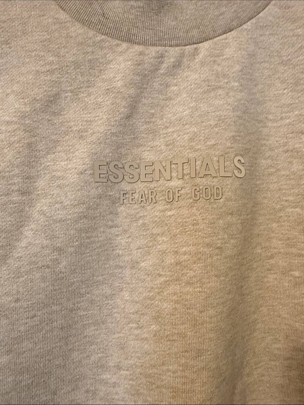 Fear of God ESSENTIALS Crewneck Sweatshirt - Heather Light Gray